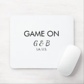 追加カップル名の結婚式パーティーの場所都市gのゲーム マウスパッド (マウス)