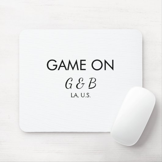 追加カップル名の結婚式パーティーの場所都市gのゲーム マウスパッド (マウス)