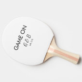 追加カップル名の結婚式パーティーの場所都市gのゲーム 卓球ラケット (横)