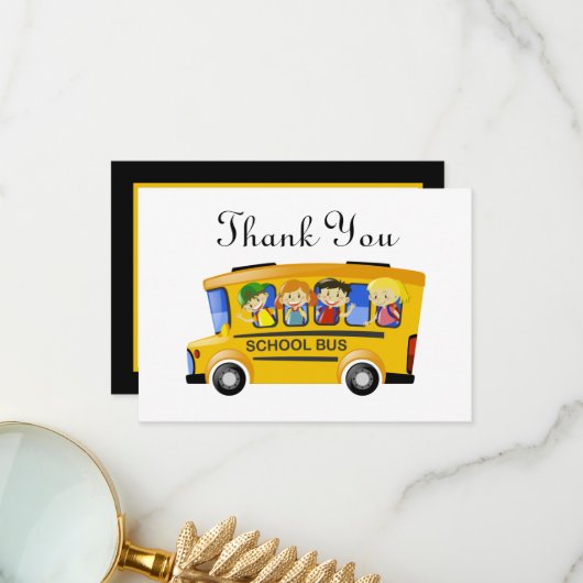 追加クールするバ感謝していス・ドライバの気持ち サンキューカード (正面/裏面インサイチュ)