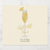 追加ジュースmimosaワきらめくインプロセッコWedd スパークリングワインラベル (シングルラベル)