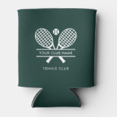 追加スポーツクラブ名ローンテニスチームグリーン 缶クーラー (正面)