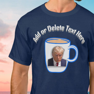 追加テキストDonald Trump Mug Shot USA Political Tシャツ