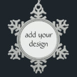 追加デザイン スノーフレークピューターオーナメント<br><div class="desc">追加デザイン</div>