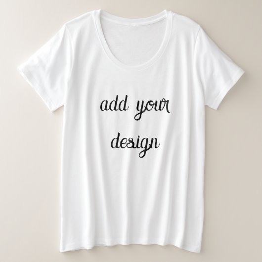 追加デザイン プラスサイズTシャツ (デザイン正面)