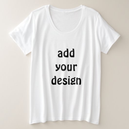 追加デザイン プラスサイズTシャツ (デザイン正面)