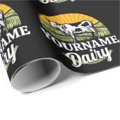 追加ネーム サンセットダairyファーム 牧場のホルスタイン牛 ラッピングペーパー (ロールコーナー)