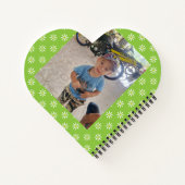 追加パーソナライズされたする名前簡単付き写真 ノートブック (裏面)