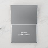 追加ベビーフォトゴールドフォイル折り畳みカード 箔シーズンカード (内側レイダウン)