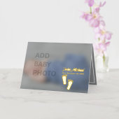 追加ベビーフォトゴールドフォイル折り畳みカード 箔シーズンカード (蘭)