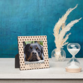 追加ロットワイラー写真名Petメモリアル記念 フォトプラーク (インサイチュ)