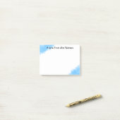 追加先生名のシンプル注ミニマル縁どで ポストイット (デスク上)