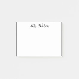 追加先生名のシンプル注ミニマル縁どで ポストイット