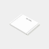 追加先生名のシンプル注ミニマル縁どで ポストイット (アングル)