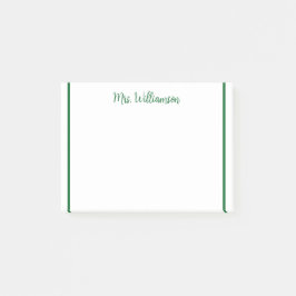 追加先生名のシンプル注ミニマル縁どで ポストイット