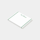 追加先生名のシンプル注ミニマル縁どで ポストイット (アングル)