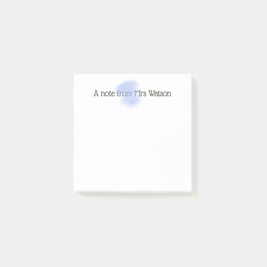 追加先生名のシンプル注ミニマル縁どで ポストイット (正面)