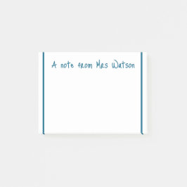 追加先生名のシンプル注ミニマル縁どで ポストイット