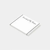 追加先生名のシンプル注ミニマル縁どで ポストイット (アングル)