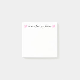 追加先生名のシンプル注ミニマル縁どで ポストイット