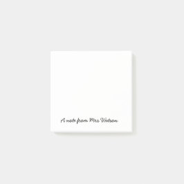 追加先生名のシンプル注ミニマル縁どで ポストイット