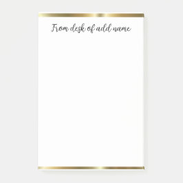 追加先生名のシンプル注ミニマル縁どで ポストイット