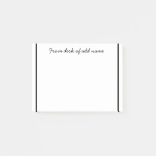 追加先生名のシンプル注ミニマル縁どで ポストイット