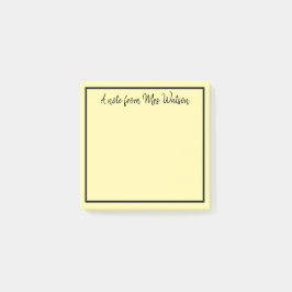 追加先生名のシンプル注ミニマル縁どで ポストイット