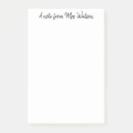 追加先生名シンプルミニマル注 ポストイット