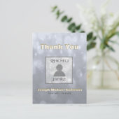 追加写真| サンキュー | 金ゴールド銀 ポストカード (スタンド正面)