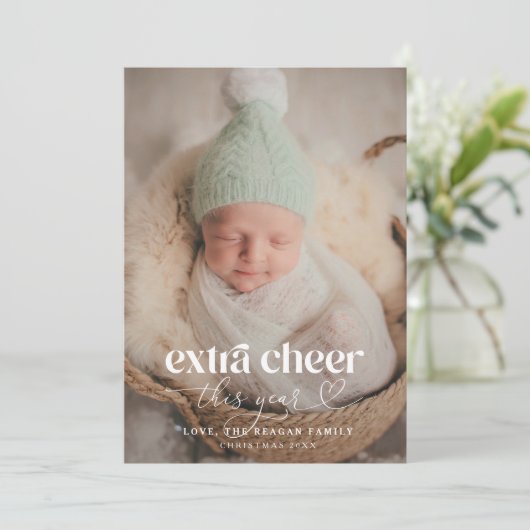 追加応援のクリスマス誕生発表 案内状 (スタンド正面)