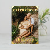 追加応援今年の妊娠告知カード 箔シーズンカード (立ち正面)