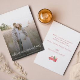 追加応援来年の妊娠ホリデーカード サンキューカード