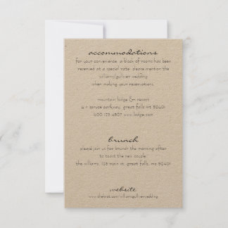 追加情報素朴招待状の挿入 招待状