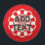 追加文字カスタムブラックレッドホワイトレトロ ダーツボード<br><div class="desc">追加文字ブラックレッド白レトロヴィンテージスタイルダーツボード – 好みに合わせて編集可能文字をパーソナライズ!</div>