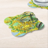 追加文字ワトル&ガム葉ズオージー ペーパーコースター (アングル)