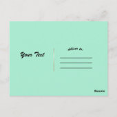 追加文字ヴィンテージレトロボーリングボウルナイトイベント ポストカード (裏面)