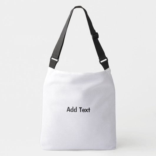 追加文字印刷ブラック文字ウェディングパーティーショッピング クロスボディバッグ (正面)