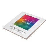 追加文字独自のロゴまたは写真の画像をアップロード タイル (側面)