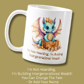 追加文字、家業ではない建物家族の富 コーヒーマグカップ