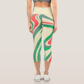 追加文字lエクササイズlレトロモダンアガート大理石 カプリレギンス (裏面)