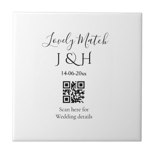 追加結婚カップル名QRコードスキャン詳細 タイル (正面)
