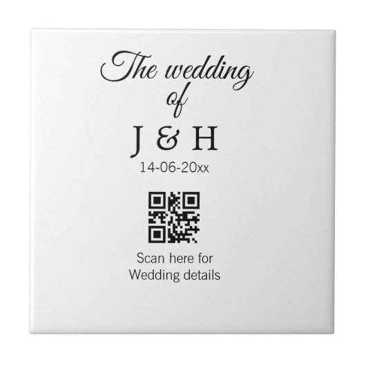 追加結婚カップル名QRコードスキャン詳細 タイル (正面)