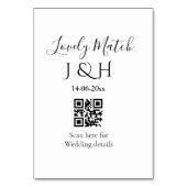 追加結婚カップル名QRコードスキャン詳細 テーブルナンバー (裏面)