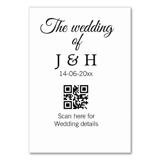 追加結婚カップル名QRコードスキャン詳細 テーブルナンバー (正面)