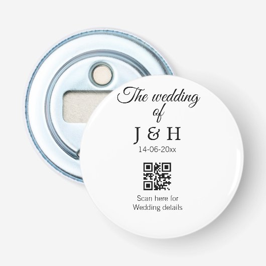 追加結婚カップル名QRコードスキャン詳細 栓抜き (正面)