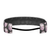 追加1浮動ヘッドフォトハーフドロップパターンブラック アスレチックヘッドバンド (裏面)