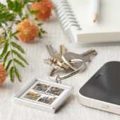 追加4フォトコラージュもっとも偉大パパEver Father's Day キーホルダー (側面)