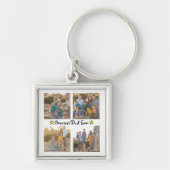 追加4フォトコラージュもっとも偉大パパEver Father's Day キーホルダー (正面)