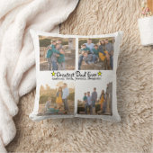 追加4フォトコラージュもっとも偉大パパEver Father's Day クッション (ブランケット)